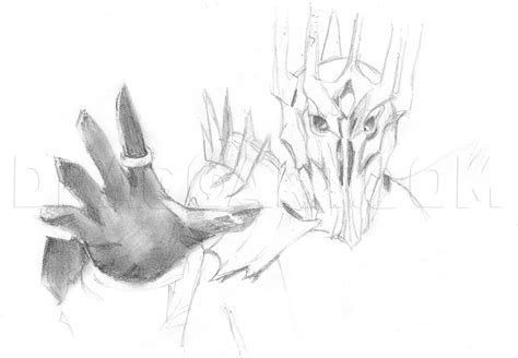 How To Draw Sauron Step By Step Drawing Guide By Artistperson95