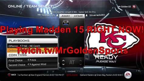 Football Nfl Madden 15 Live Streaming Now Come