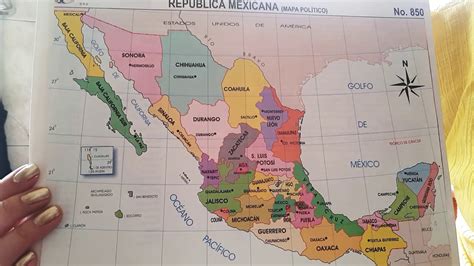 Optimista Increíble Junto A Mapa De Mexico Con Capitales Tortura