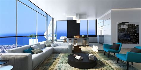 Hi Rise Condo Wexpansive Ocean View Modern Interior Design Ron