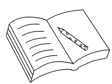 Un Cahier De Coloriage Coloriage Un Livre Ouvert Dessin Gratuit à