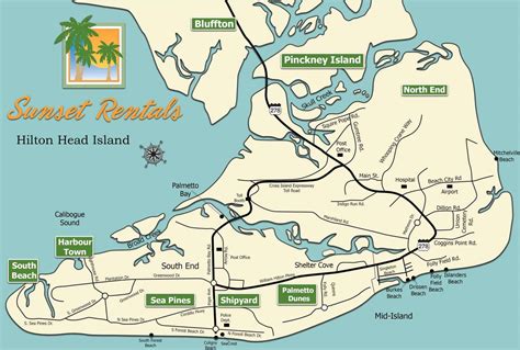 Printable Map Of Hilton Head Island