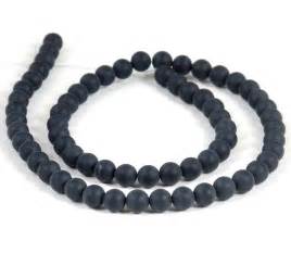 Matte Finish Black Onyx 6mm Smooth Round Beads