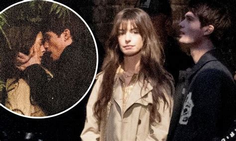See Anne Hathaway And Nicholas Galitzine Share Rainy Kiss While Filming