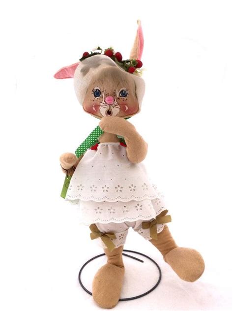 18 Inch Annalee Rabbit Annalee Easter Bunny With Strawberry Etsy