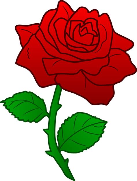 Beautiful Red Rose Free Clip Art