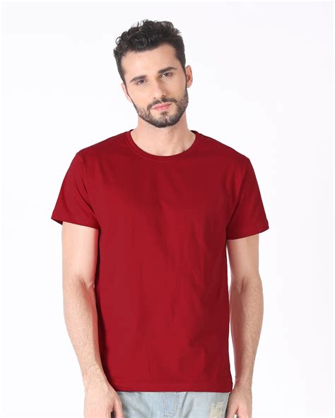 Buy Bold Red Printed Half Sleeve T Shirt For Men Online India