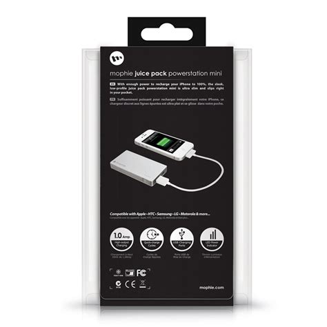 Authentic Mophie Juice Pack Powerstation Mini 2500mah Portable Usb