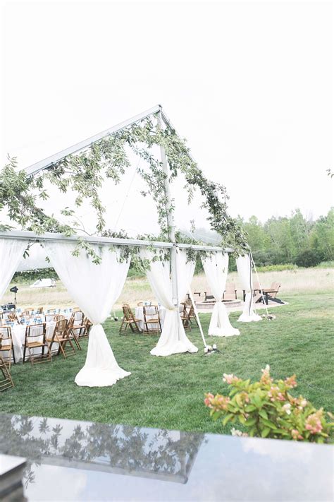 Open Air Ceremony Clear Top Reception Florals For Days Mccarthy
