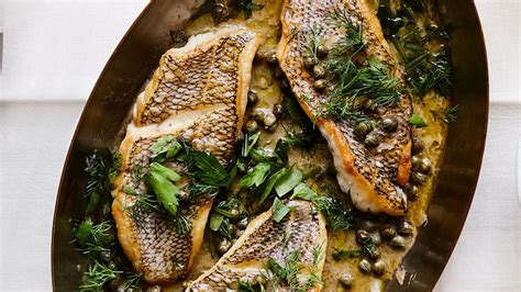 Best Sauteed Black Sea Bass With Capers And Herb Butter Sauce Recipes