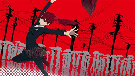 Hình Nền Persona 5 Kasumi Yoshizawa Anime Cô Gái Trò Chơi điện Tử