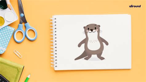 How To Draw A Sea Otter Step By Step Drawing Guide For Kids