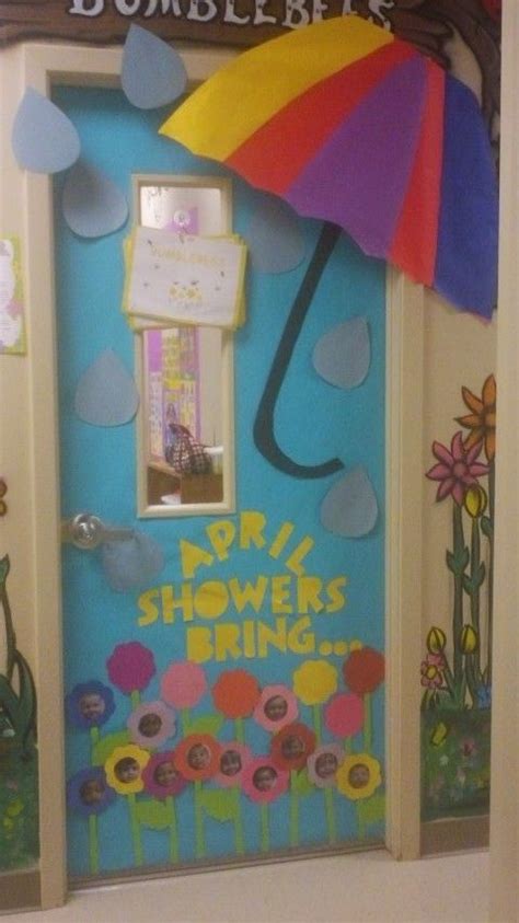 April Showers Bring May Flowers Door Idea Classroom Decor Classroom