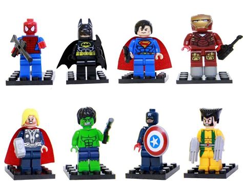 Podaruj dziecku zestaw lego® marvel avengers classic opancerzony mech kapitana ameryki (76168), by. ZESTAW KLOCKI BATMAN IRON MAN HULK DC MARVEL KAPITAN ...
