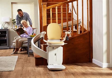 Stair lift cost is a combination of a few things stair case type stair chair lift model, from entry level to premium. Curved Stairlifts | Acorn Stairlifts