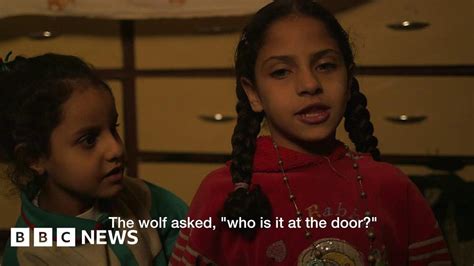 Displaced Syrian Girls Tell Story Of Layla And The Wolf Bbc News