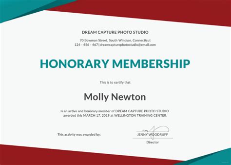 14 Honorary Life Certificate Templates Pdf Docx