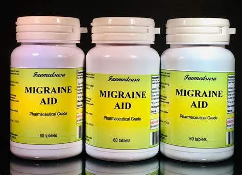 Migraine Aid Feverfew Leaf All Natural Relief 60 Tablets