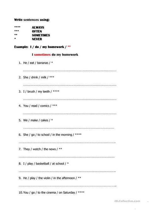 Check spelling or type a new query. Frequency Adverbs Worksheet Pdf - Thekidsworksheet