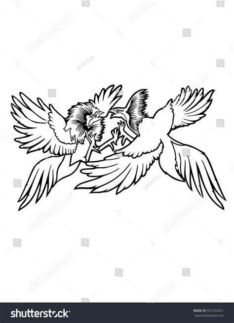 Cocks Fight Stock Vector Royalty Free 523192561 Shutterstock