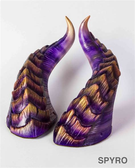 Medium Dragon Horns Custom Color Handmade Lightning Cosplay