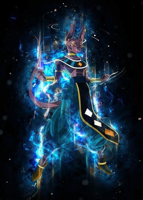 Anime Beerus Aura Instinct Poster By Syarifkuroakai Art Displate