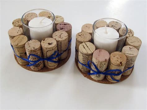 How Cute Are These Wine Cork Votive Holders From Etsy Wine Cork