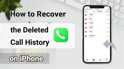 How To Recover Deleted Call History On Iphone Youtube