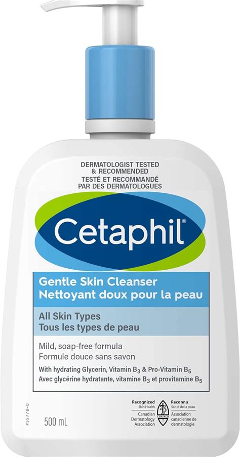 Cetaphil Gentle Skin Cleanser 500ml Hydrating Face Wash And Body Wash