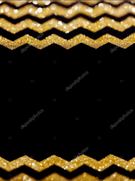 Gold Glitter Chevron Background