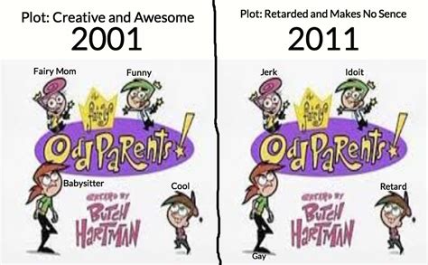 Fairly Odd Parents Then And Now By Bubblesyesmm20no On Deviantart