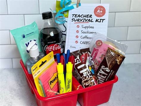 Make A Teacher Survival Kit Awesome Ideas And Free Printable T Tag