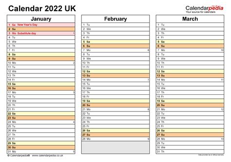 Free Printable Monthly Calendar 2022 Uk Calendar Example And Ideas