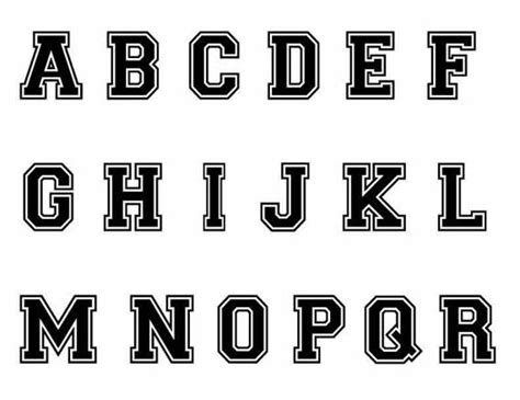 Varsity Font Svg Varsity Letters Sport Font Alphabet Svg With Varsity B32