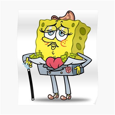 High Quality Spongebob Meme Poster For Sale By Aiopaoavery Redbubble