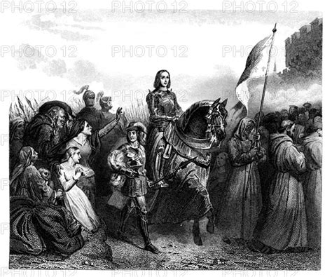 Joan Of Arc 1412 1431 Entering Orleans On May 18 1429 Engraving