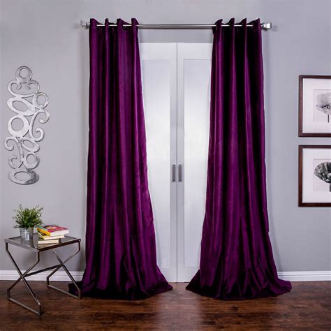 100 Cotton Semi Sheer Curtain Panel Purple Curtains Living Room Purple Bedroom Decor Panel