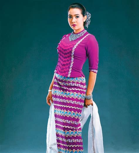 Traditional Dresses Models Photos Myanmar Traditional Dress