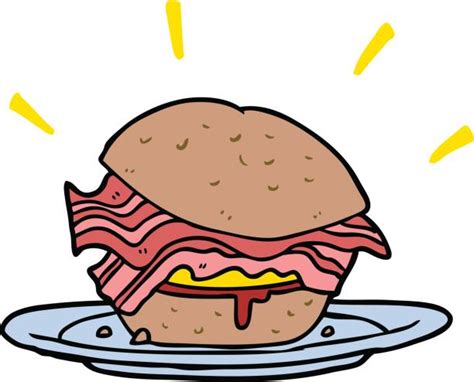 Best Bacon Roll Illustrations Royalty Free Vector Graphics And Clip Art
