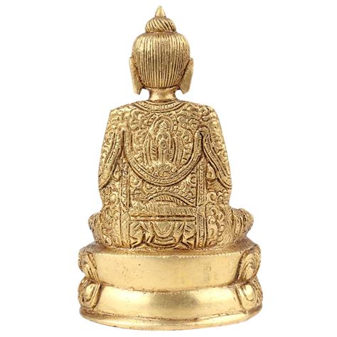 Brass Sitting Meditating Buddha Statue