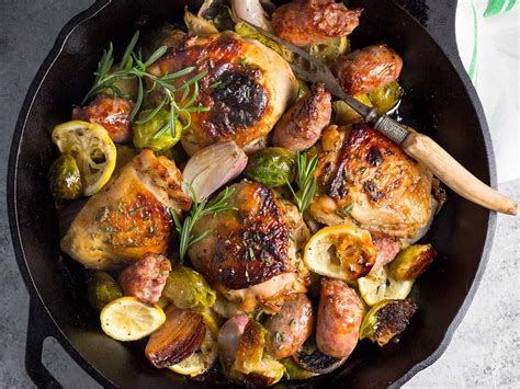 Very good 4.3/5 (4 ratings). One-Pan Chicken, Sausage, and Brussels Sprouts Recipe ...