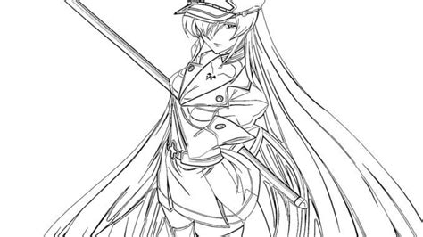 Akame Ga Kill 19 Coloring Pages Best Akame Ga Kill Coloring Page