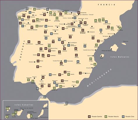 Paradores Carte Mapa Paradores Mapa de donde podemos encontrar un parador â Flickr