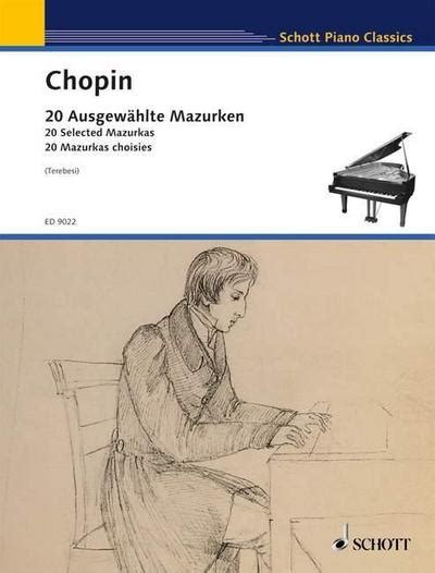 20 Ausgewählte Mazurken Klavier Schott Piano Classics De Frédéric