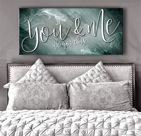 Couples Wall Art You And Me We Got This V13 Wood Frame Ready To Hang