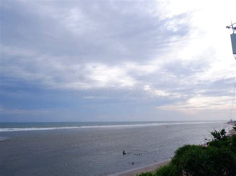 Beautiful Tropical Beach With Blue Sky And White Clouds Abstract