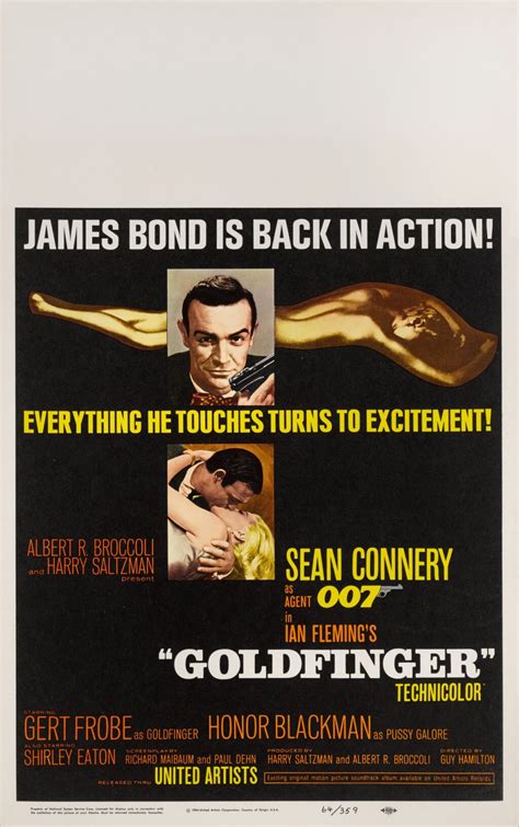 Goldfinger 1964 Poster Us Original Film Posters Online