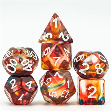 Polyhedral Dice Set Color Polyhedral Dice Set 7pcs Polyhedral Game