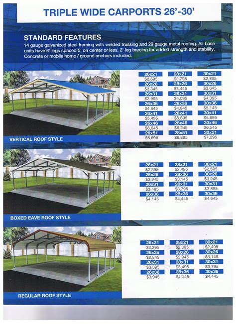 Superiors Buildings And Carports Brochures And Flyers 1 866 943 2264