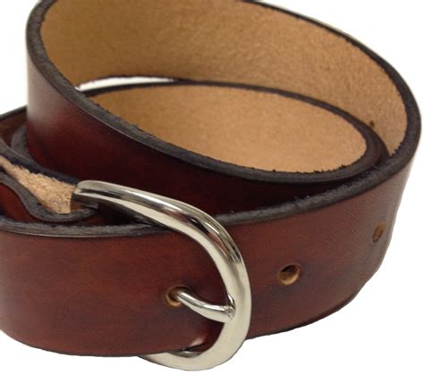 Handmade Mens Leather Belt 125 Wide Brown Or Black